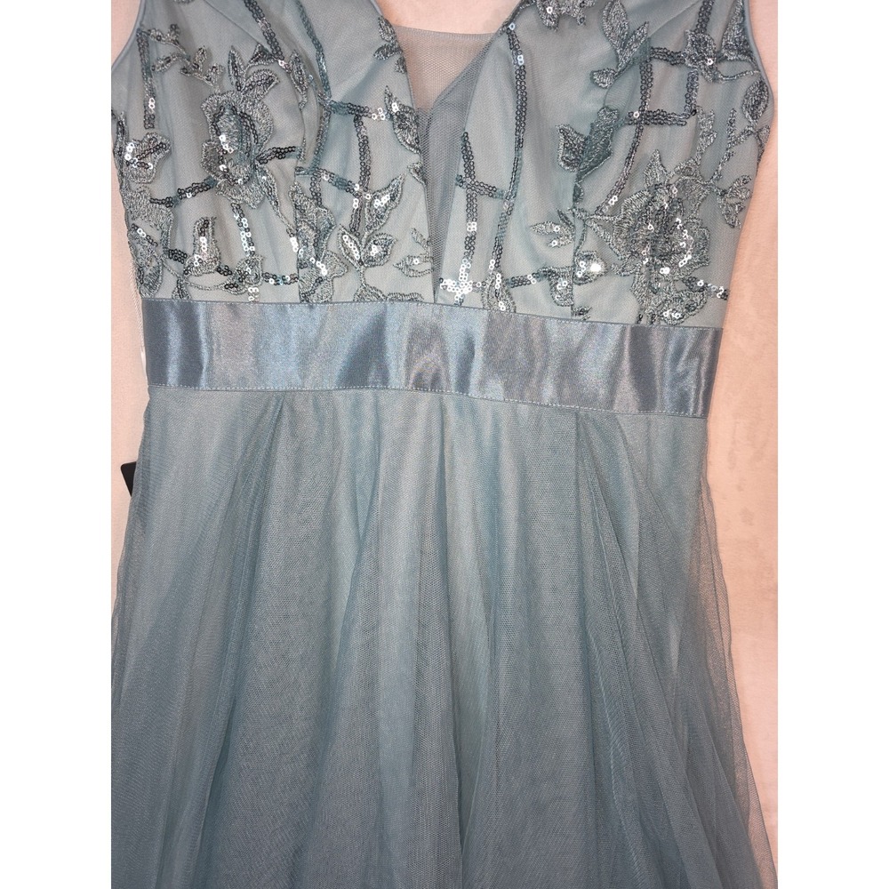 Ever Pretty Blue High Low Tulle Formal Dress Sequin Beaded Size Small NWT - Picture 5 of 13